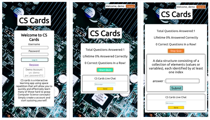 CS Cards screenshots